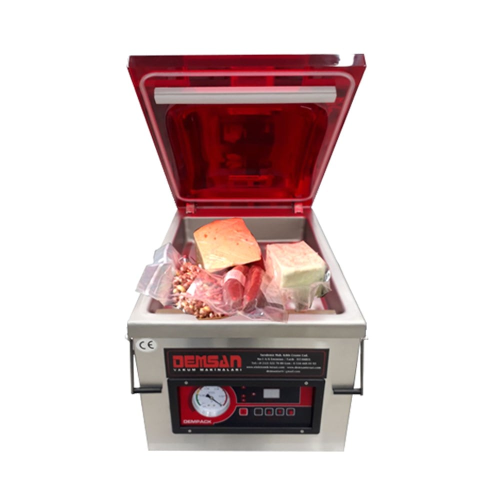 DEMPACK Tek Çene Kırmızı Vakum Makinesi