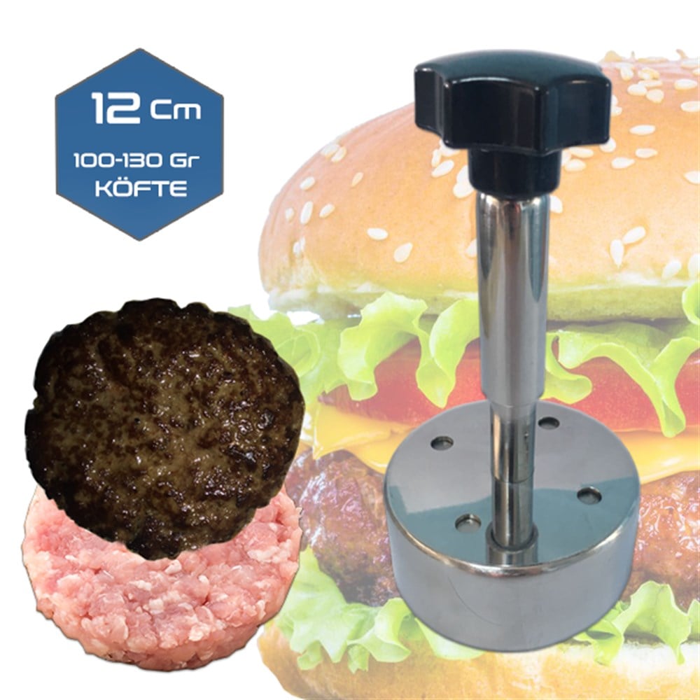 12 Cm 100-130 Gr Hamburger Köfte Kalıbı