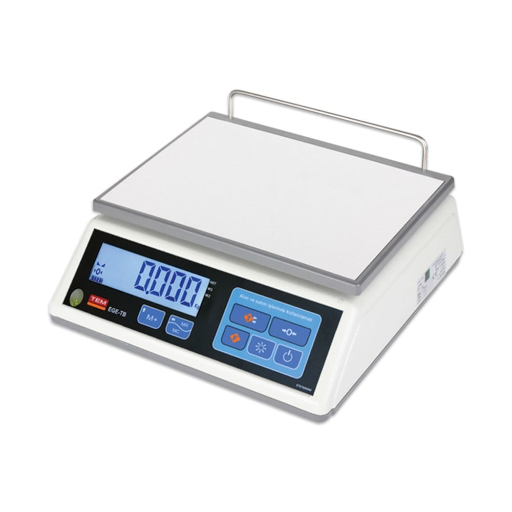 EGE TB LCD 30 Kg 1 Gr Düz Kefe Tartım Terazisi