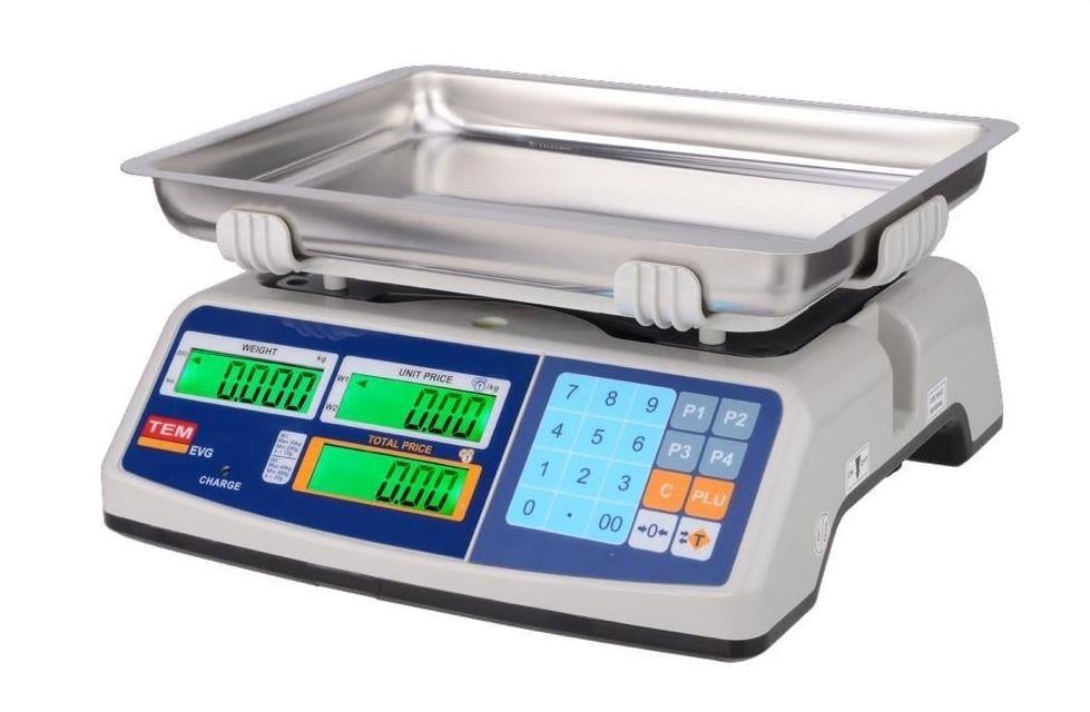 Tem EVG Model 60 Kg Fiyat Hesaplamalı Terazi 