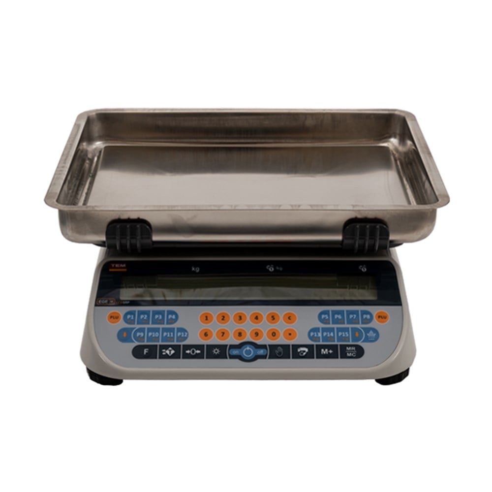 TEM SRP LCD 30 Kg 5 Gr Onaylı Fiyat Hesaplamalı Terazi