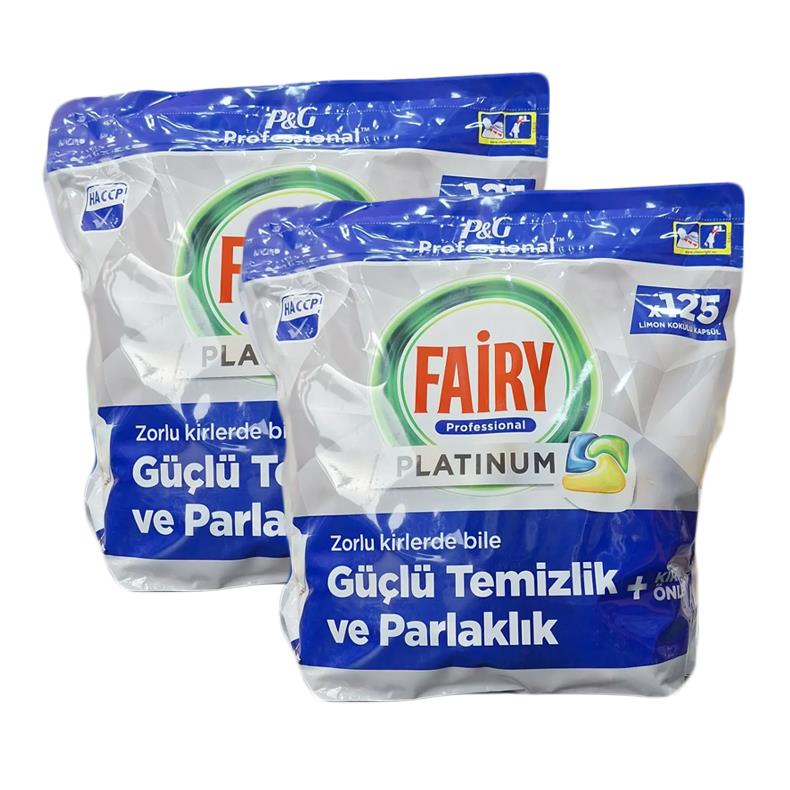 Fairy Platinum Bulaşık Makinesi Tableti 125li 2 ADET