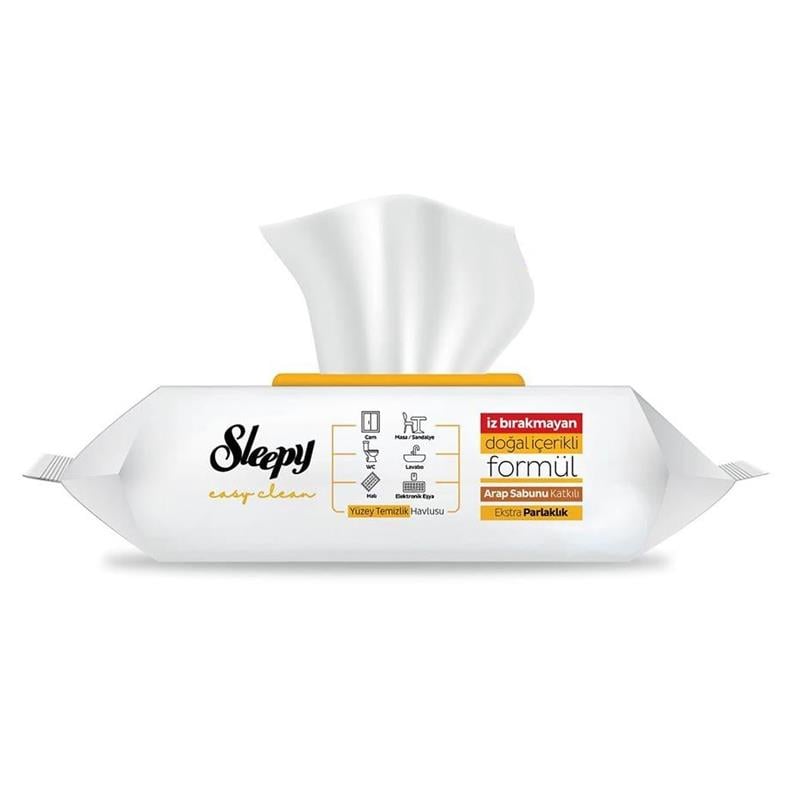 Sleepy Yüzey Temizlik Havlusu Yüzey Temizleyici 100lü Arap Sabun Katkılı