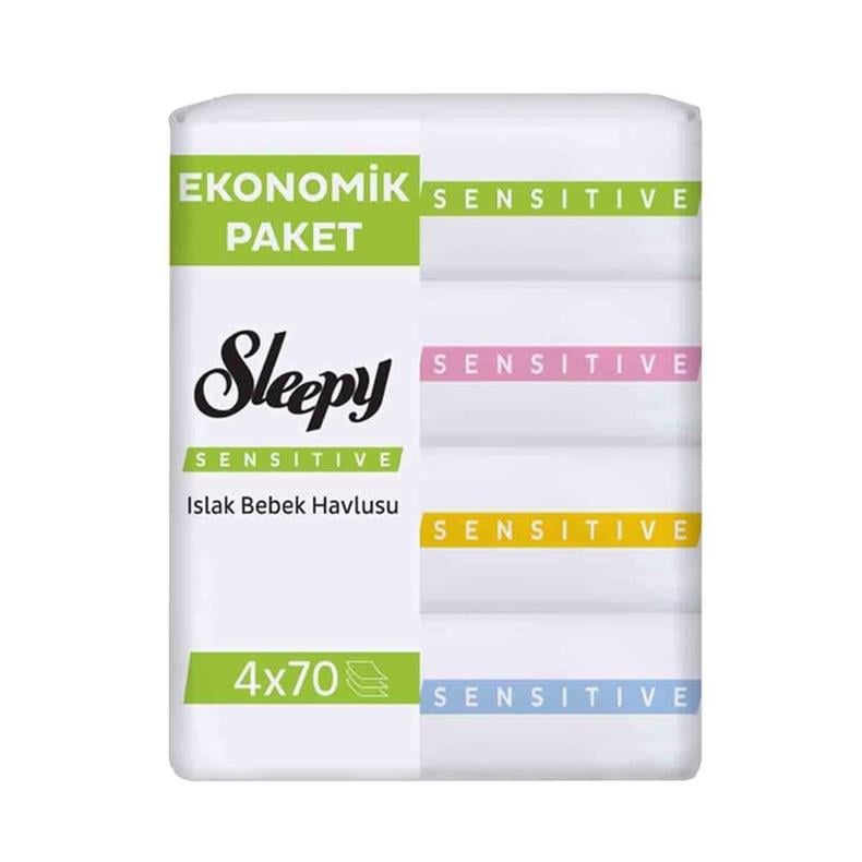 Sleepy Sensitive Islak Bebek Havlusu 4*70 li
