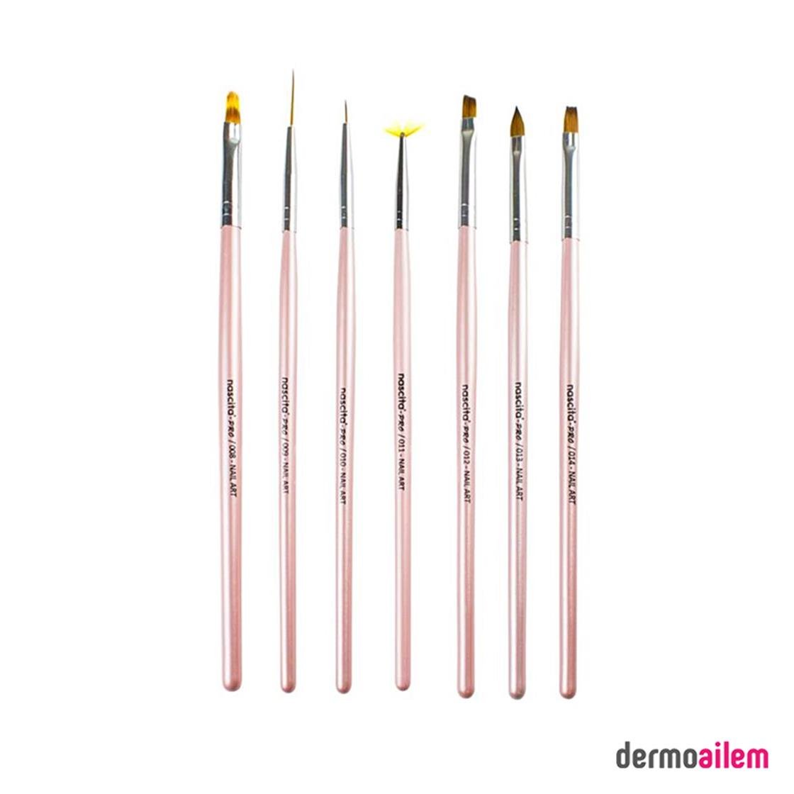 Tırnak SüslemeNascitaNascita Nail Art Tırnak Süsleme Fırça Seti 7'li - 02