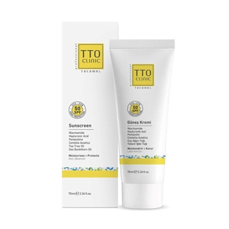TTO Clinic Leke Karşıtı 50 Faktör Güneş Kremi 70 ml