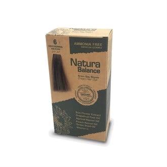 Natura Balance Organik Krem Saç Boyası 60 ml - 6 Koyu Kumral