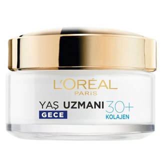 LOreal Paris Yaş Uzmanı 30+ Kırışıklık Karşıtı Gece Kremi 50 ml