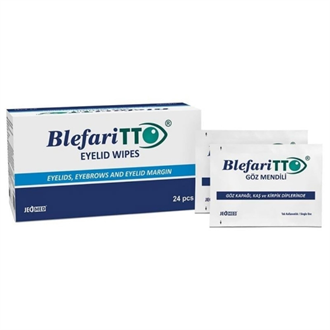 TTO Blepharitto Göz Çevresi Temizleme Mendili 24 Adet