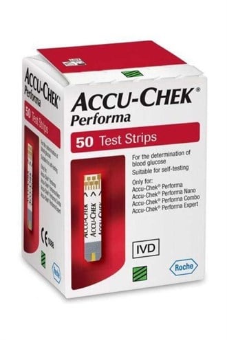 Test KitleriRocheAccu Check, Chek Performa Nano Strip 50'lik Şeker Ölçüm Stribi (1 KUTU) - AYNI GÜN ÜCRETSİZ KARGO