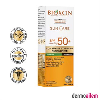 Spf 20 & 50 ArasıBioxcinBioxcin Sun Care Çok Yüksek Korumalı Yağlı Ciltler İçin Spf 50+ 50 ml Güneş Kremi