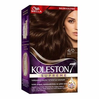 Wella Koleston Kit Saç Boyası Kahve 4/0