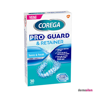 Diş Protezi YapıştırıcılarCoregaCorega Temizleyici Tablet Proguard and Retainer 30 Adet
