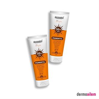 Spf 20 & 50 ArasıDermoskinDermoskin Pigmentyl Sun Protection Spf 50+ Cream 75 ml | İkili Paket