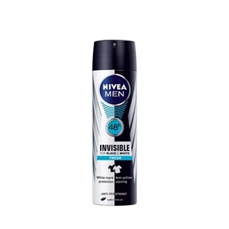 Nive Sprey Deodorant Invisible for Black & White Fresh Erkek 150 ml