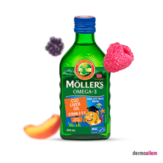 Omega 3 & Balık YağlarıMoller'sMöllers Omega 3 250 ml Tutti Frutti Aromalı Balık Yağı