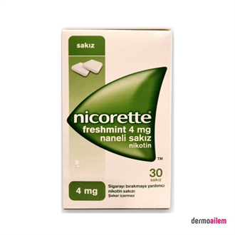 Vücut SağlığıNicoretteNicorette Freshmint 4 mg Naneli 30 Lu Sakız Nikotin