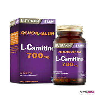 Sporcu BesinleriNutraxinNutraxin QS L-Carnitine 700 mg 60 Tablet