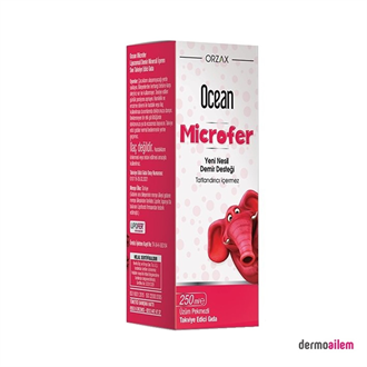 Takviye Edici GıdalarOrzaxOcean Microfer Şurup 250 ml