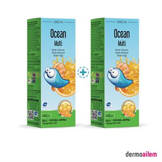 Omega 3 & Balık Yağları Ocean Multi Vitamin Ve Balık Yağı 150 ml + 150 ml 2'Li