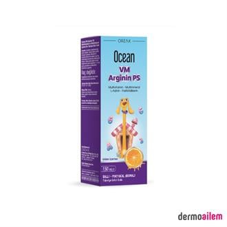 Takviye Edici GıdalarOrzaxOcean VM Arginin Ps Ballı Portakal Aromalı Şurup 150 ml