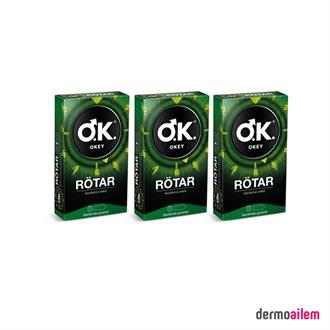 PrezervatiflerOkeyOkey Rötar Prezervatif 10'lu x 3 Adet (SKT:06/2023)