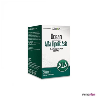 Takviye Edici GıdalarOrzaxOrzax Ocean Alfa Lipoik Asit 600 mg 30 Tablet