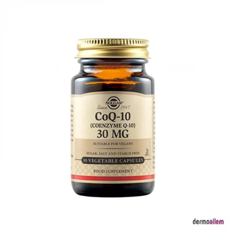 Takviye Edici GıdalarSolgarSolgar Coenzyme Q-10 30mg 30 Kapsül