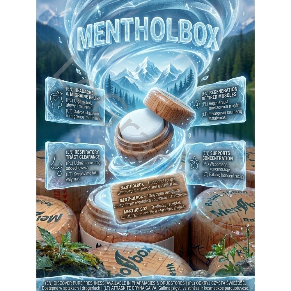 RABEL KOZMETİK Mentholbox Nemlendirici Masaj Kremi (Migren Taşı) 6 gr