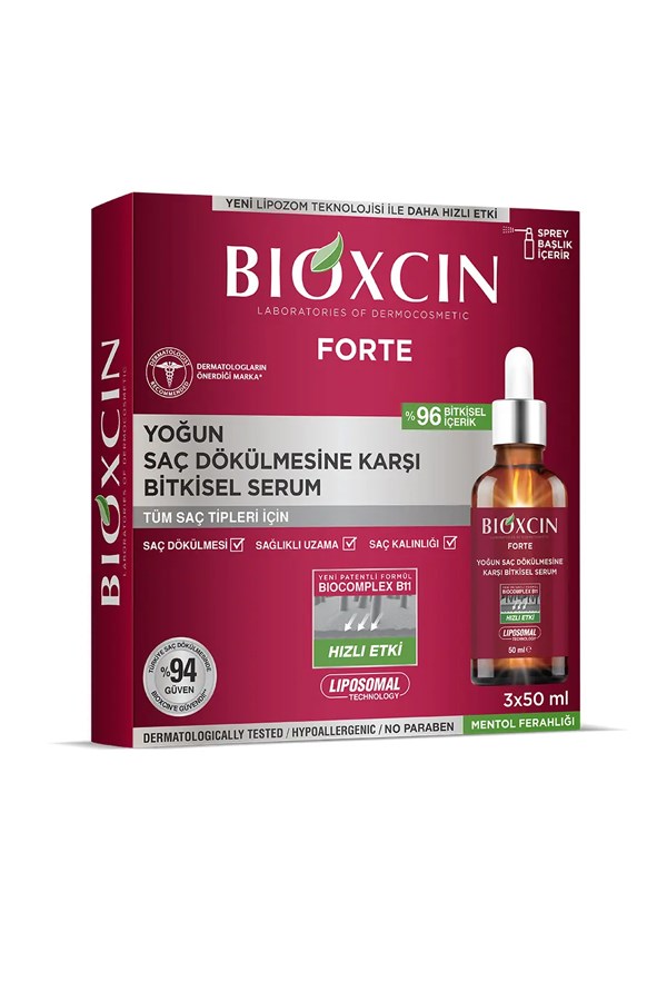 Bioxcin Forte Saç Bakım Serumu 50 ml 3lü