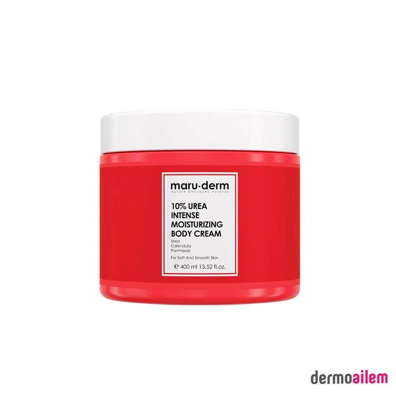 maru-derm Maruderm Vücut Kremi | %10 Urea (Üre) Yoğun Nemlendirici Vücut Kremi 400 ML