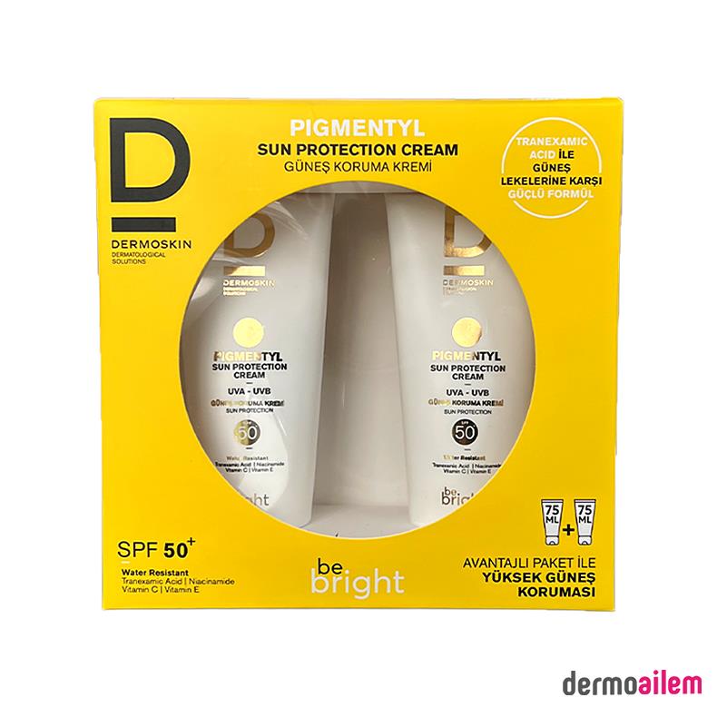 Dermoskin Pigmentyl Sun Protection Spf 50+ Cream 75 ml | İkili Paket