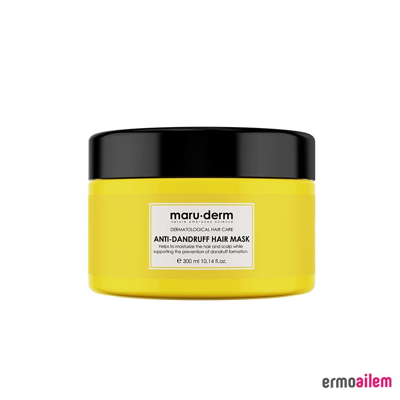 maru-derm Maruderm Saç Maskesi | Kepeğe Karşı Etkili Saç Maskesi 300 ML | Normal/Yağlı Saçlar | Vegan