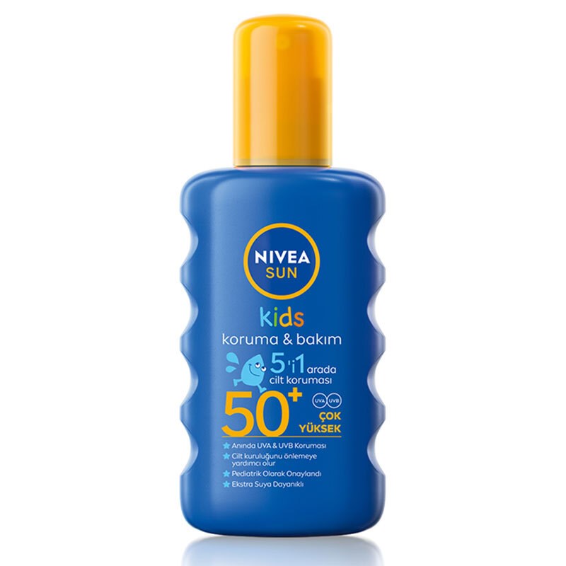 Nivea Sun Çocuk Güneş Spreyi Nemlendirici SPF50+ 200 ml