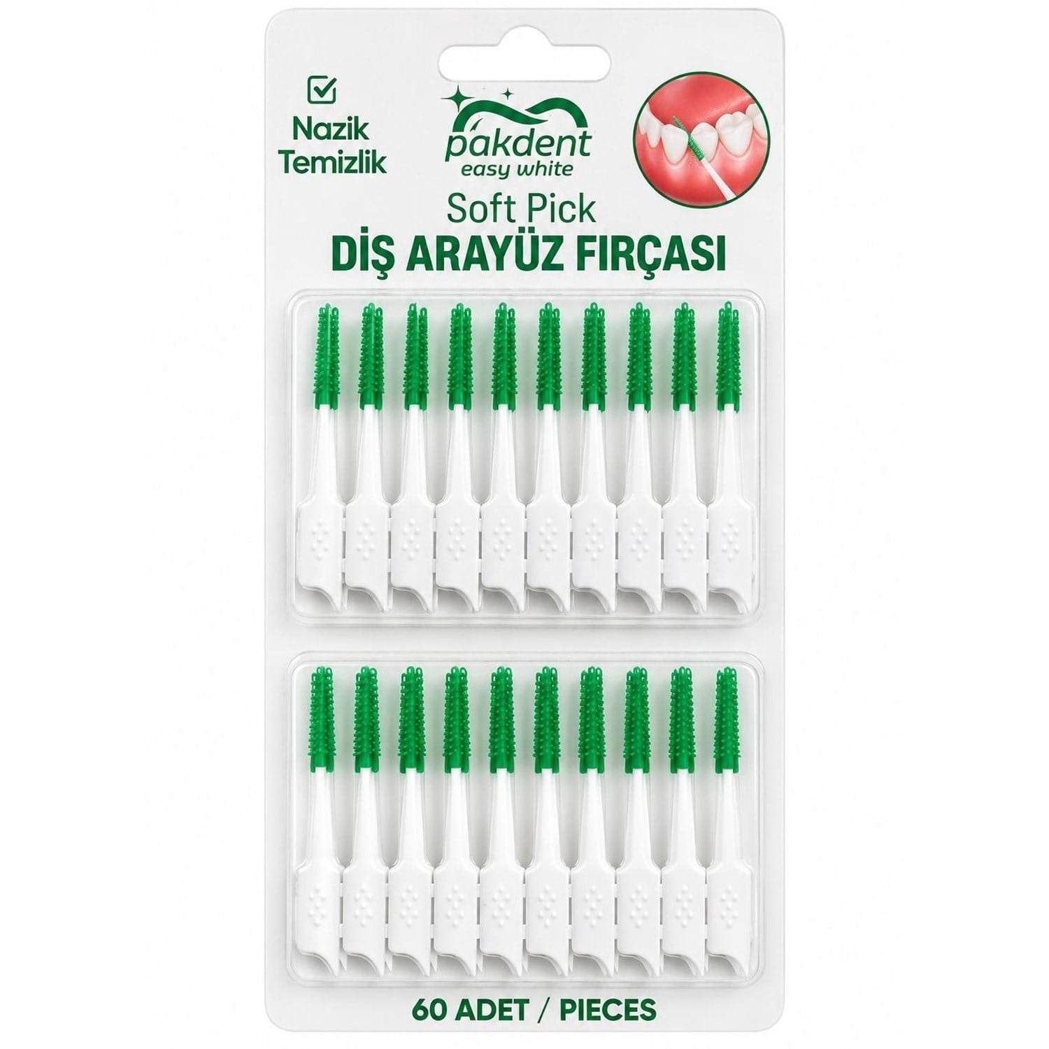 Pakdent Easywhite Softpick Diş Arayüz Fırçası