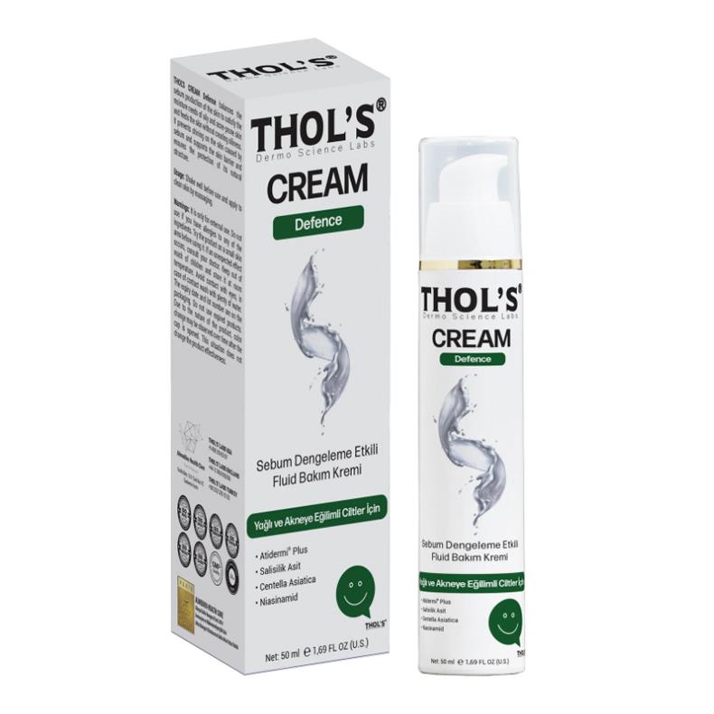THOL'S CREAM Defence (TB22) Fluid Bakım Kremi- 50 ml Yağlı ve Akneye Eğilimli Ciltler