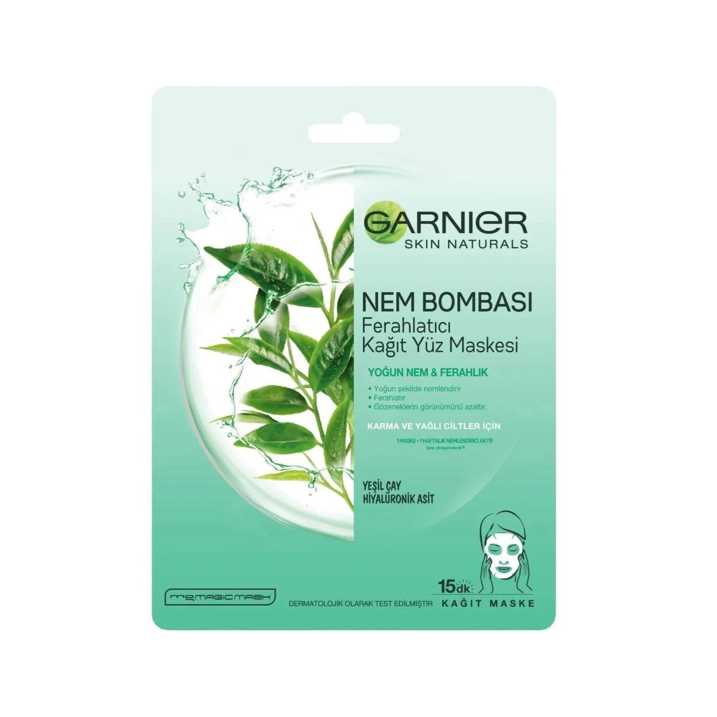 Garnier Nem Bombası Ferahlatıcı Kağıt Yüz Maskesi