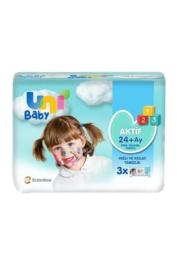 Uni Baby Aktif ü Paket Islak Mendil