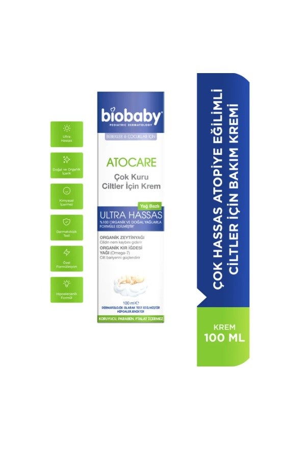 Biobaby Kuru ve Atopik Ciltler İçin Krem 100 ml