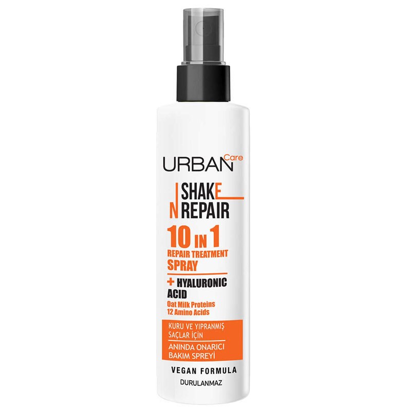 Urban Care Shake N Repair 10-in-1 Onarıcı Etkili Durulanmayan Saç Bakım Spreyi 200 ml - Vegan
