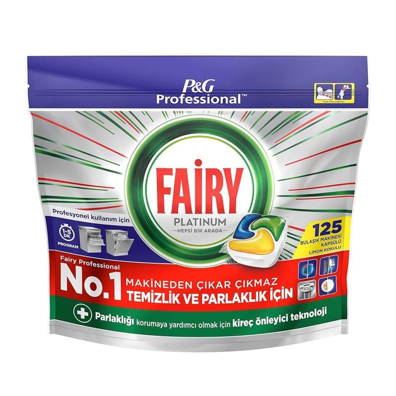 Fairy Platinum Bulaşık Makinesi Tableti 125'li