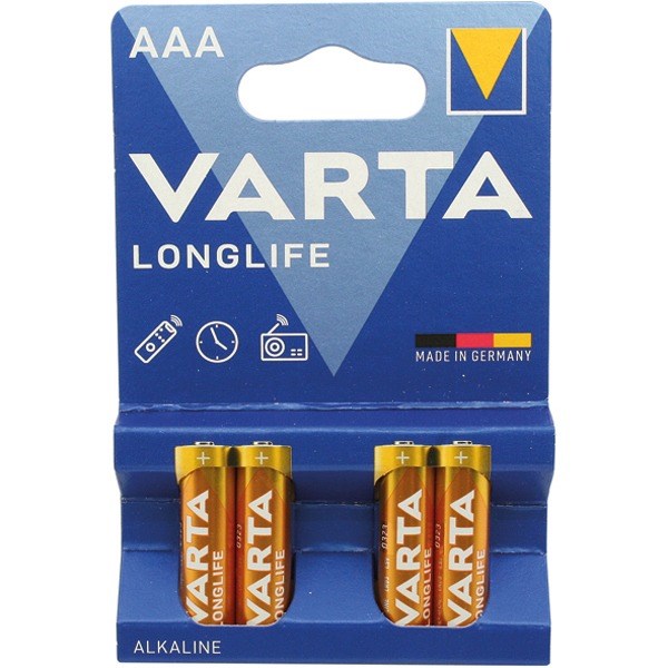 Varta Longlife Aaa İnce Kalem Pil 4lü