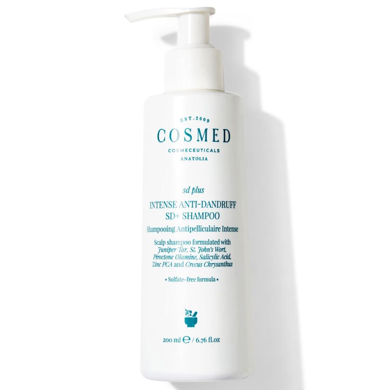 Cosmed SD Plus Intense Anti-Dandruff SD+ Shampoo - Yağlı Kepek Karşıtı Sülfatsız Şampuan - Ardıç Katranı Sarı Kantaron ve Meyan Kökü İçerikli