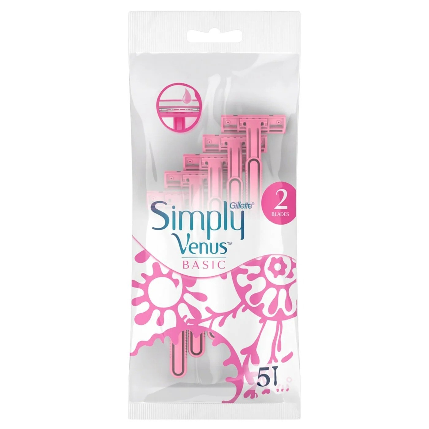 Gillette Venus Basic Tıraş Bıçağı Simply Kullan At 5'li