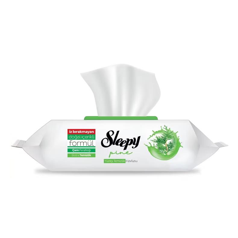 Sleepy Yüzey Temizleme Havlusu Çam Ferahlığı - Pine 100'lü