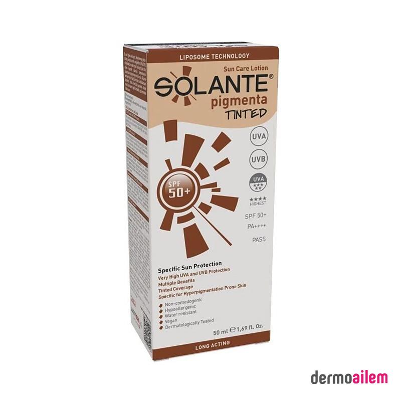 Solante Pigmenta Tinted Güneş Koruyucu Losyon Spf 50 Faktör 50 ml