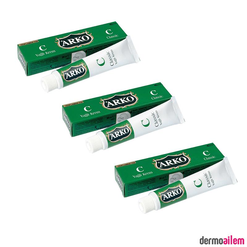 Arko Classic Yağlı Krem 20 ml 3 Adet