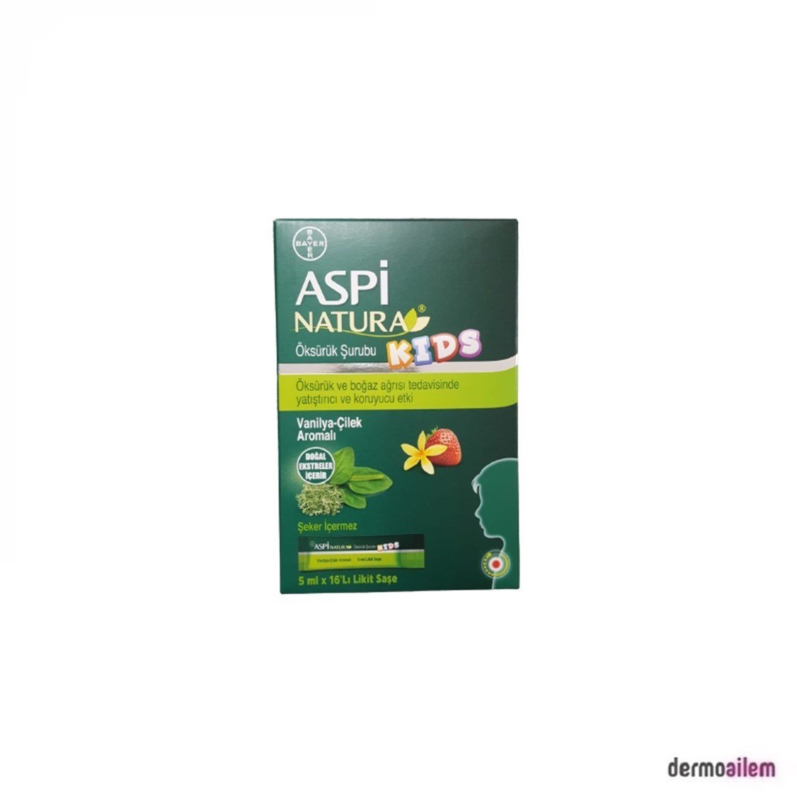 Aspi NATURA Kids 5 mlx16 Likit Saşe(Vanilya-Çilek Aromalı) Fiyatları ...