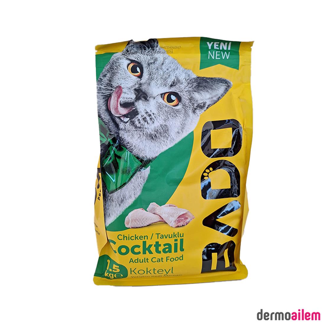 Bado Kokteyl Yetişkin Kedi Maması 1,5 Kg Fiyatları İndirimli |  Dermoailem.com