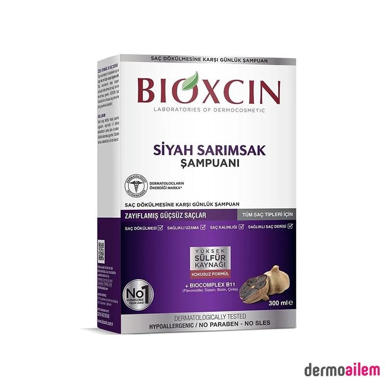 Saç DökülmesiBioxcinBioxcin Siyah Sarımsak Şampuanı 300 ml